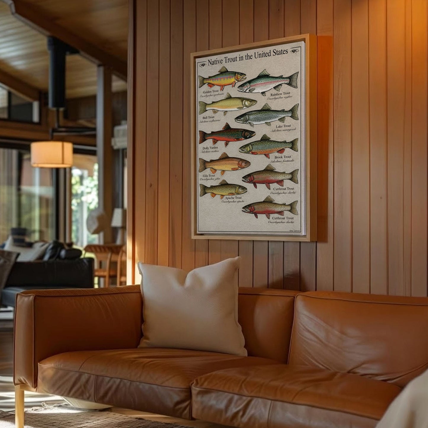Native Trout in the United States Canvas Wall Art