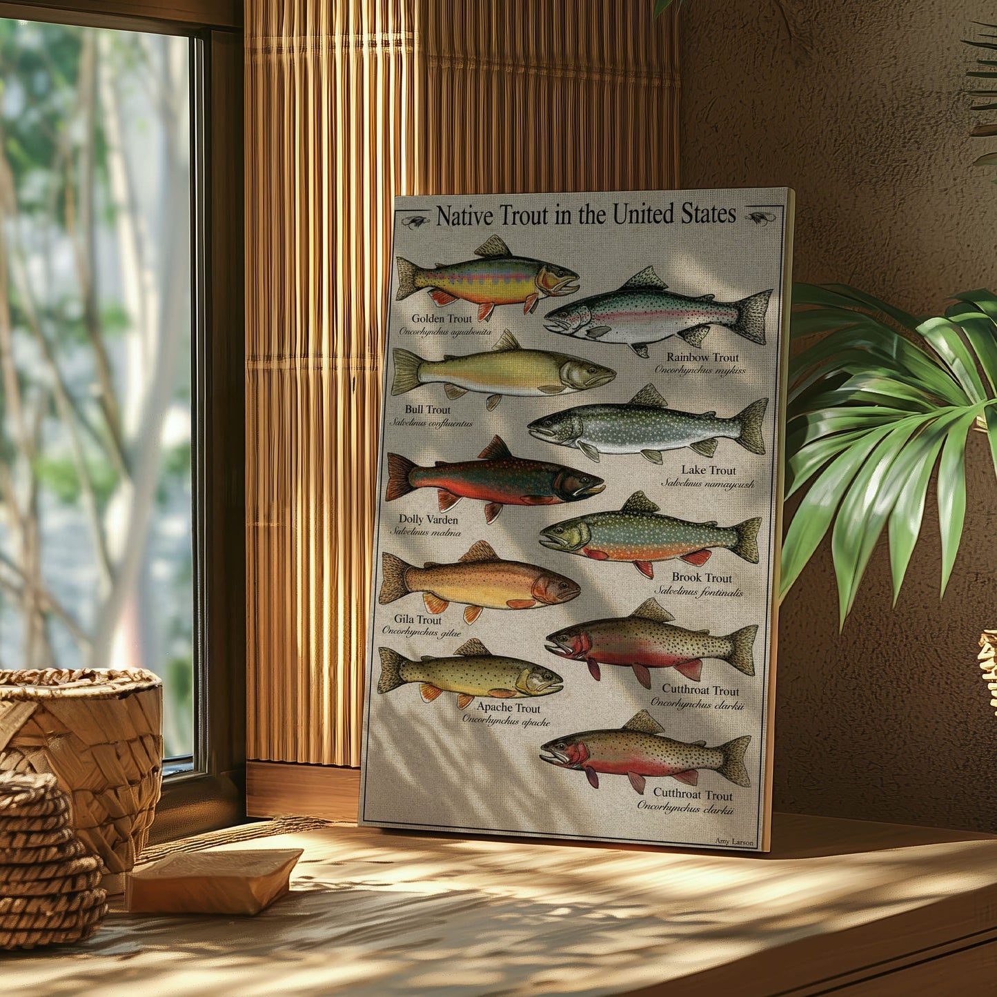 Native Trout in the United States Canvas Wall Art