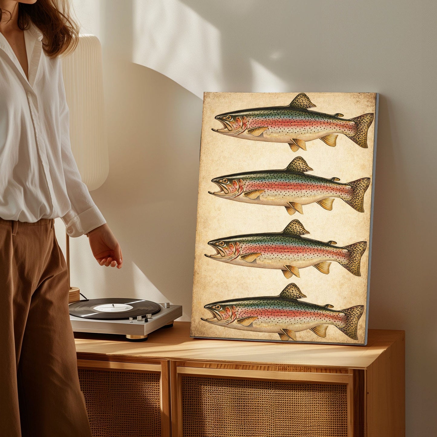 Fly Fishing Wall Art Canvas Print