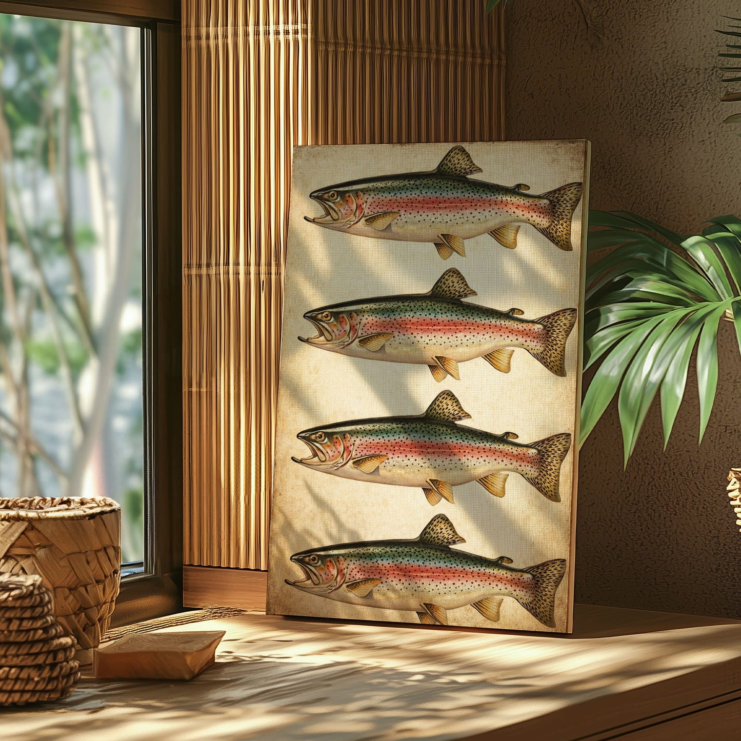 Fly Fishing Wall Art Canvas Print