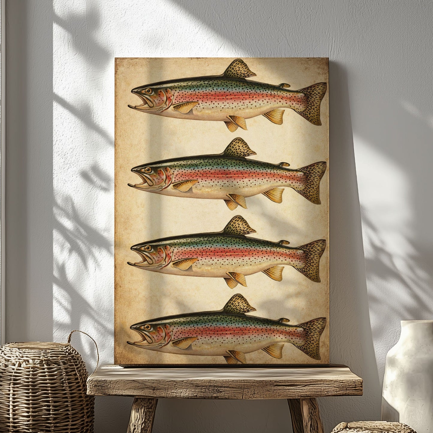 Fly Fishing Wall Art Canvas Print