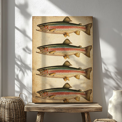 Fly Fishing Wall Art Canvas Print