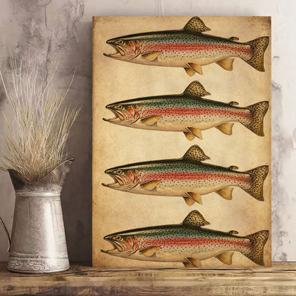 Fly Fishing Wall Art Canvas Print