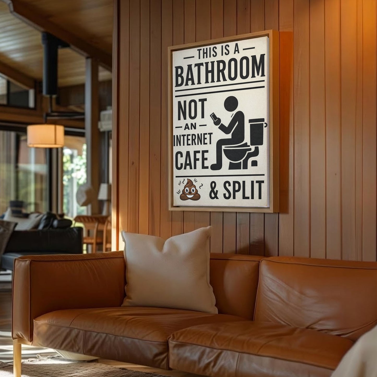 This Is A Bathroom Not An Internet Cafe Canvas