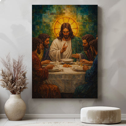 The Last Supper Jesus Christian Canvas Wall Art
