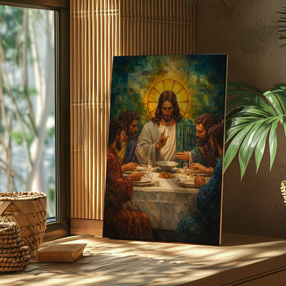 The Last Supper Jesus Christian Canvas Wall Art