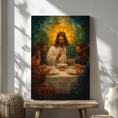 The Last Supper Jesus Christian Canvas Wall Art