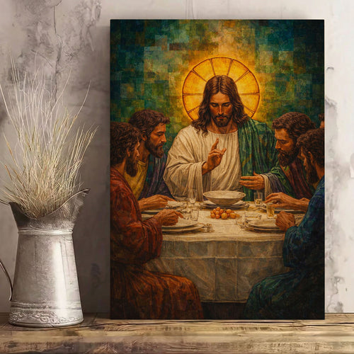 The Last Supper Jesus Christian Canvas Wall Art