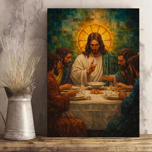 The Last Supper Jesus Christian Canvas Wall Art