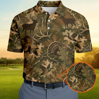 Deer Hunting season Polo Shirt For Men