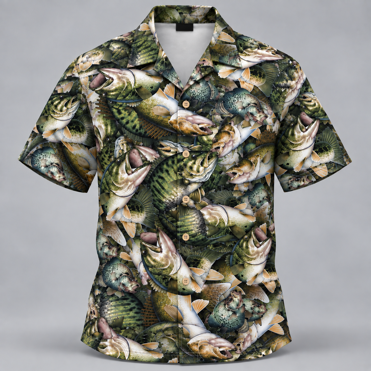 Bass Fishing Camo Polo Shirt VCE051023