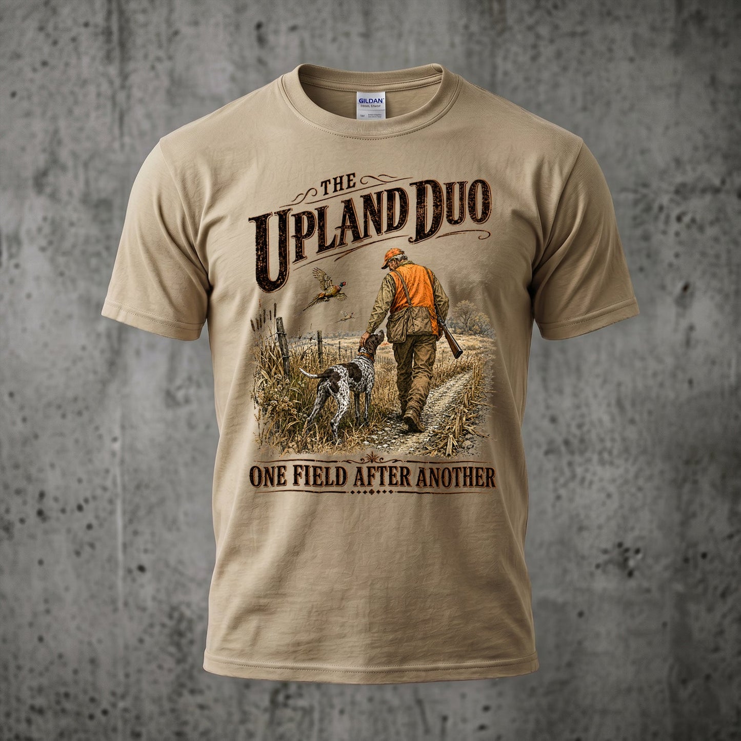 Upland Pheasant Hunting - Outdoor Cotton T-Shirt PHCT1039