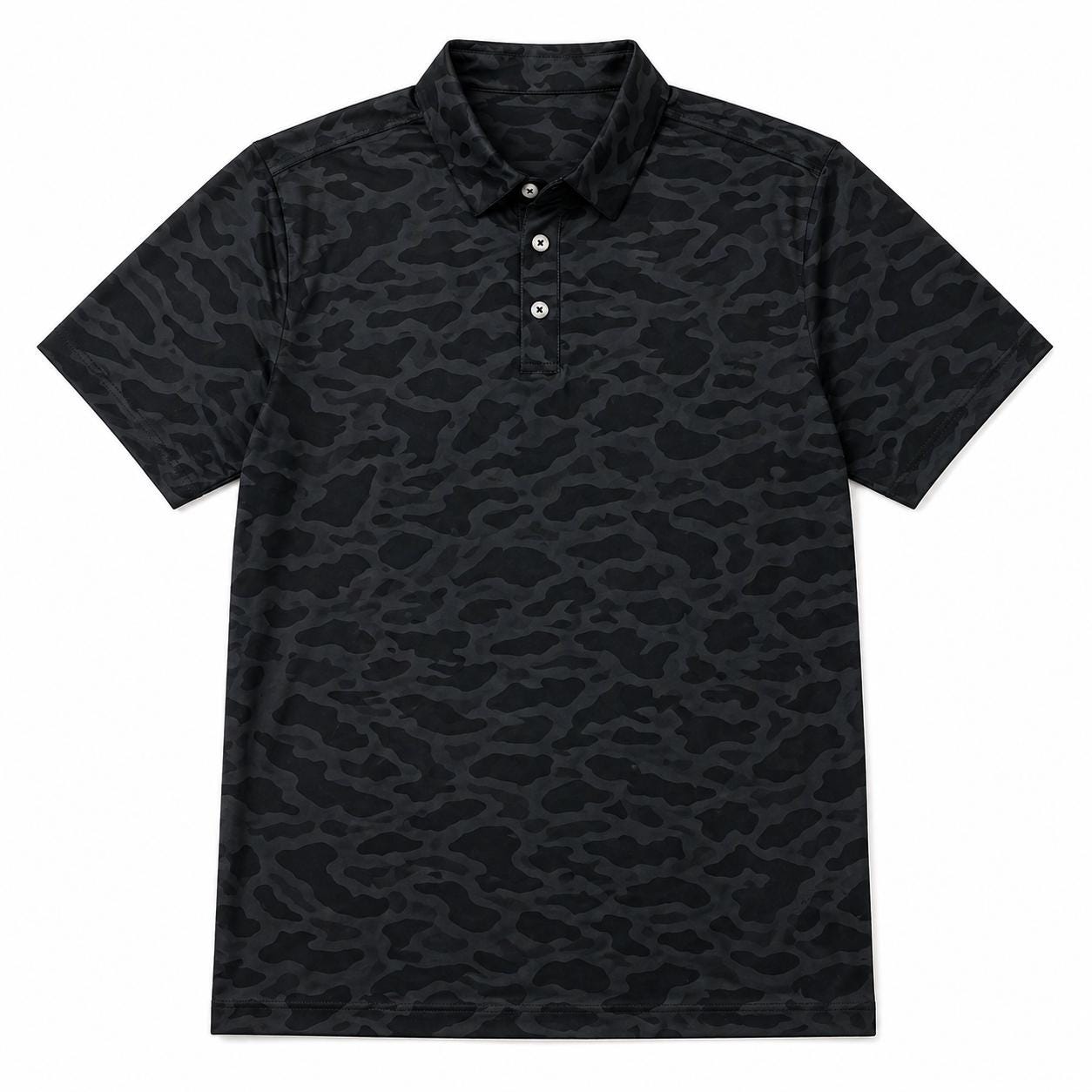 Duck Dark Camouflage Polo Shirt gift for Hunter
