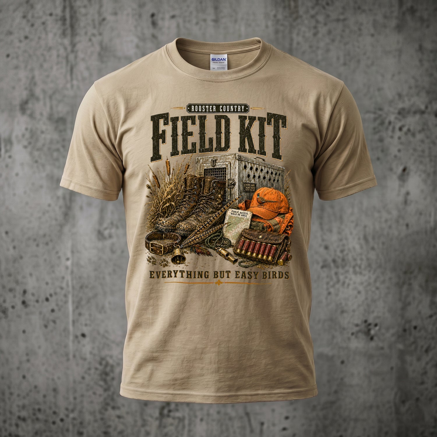 Upland Pheasant Hunting - Outdoor Cotton T-Shirt PHCT1051