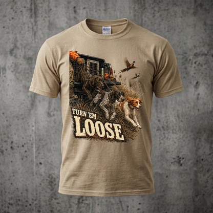 Upland Pheasant Hunting - Outdoor Cotton T-Shirt PHCT1021