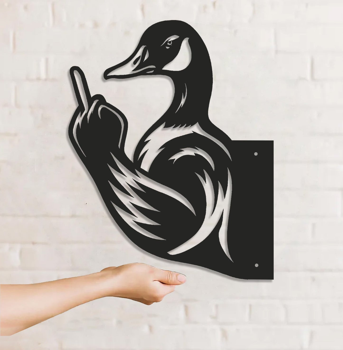 Funny Duck Hunting Metal Sign WITH LED/WITHOUT LED - Humorous Yard Art