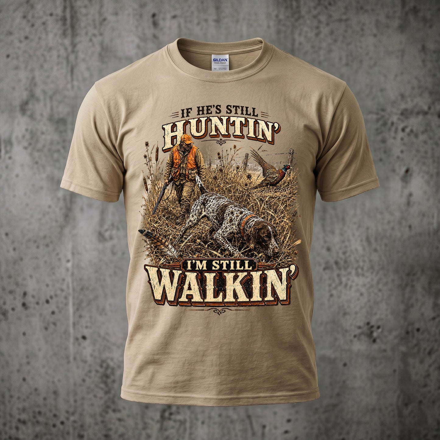 Upland Pheasant Hunting - Outdoor Cotton T-Shirt PHCT1030