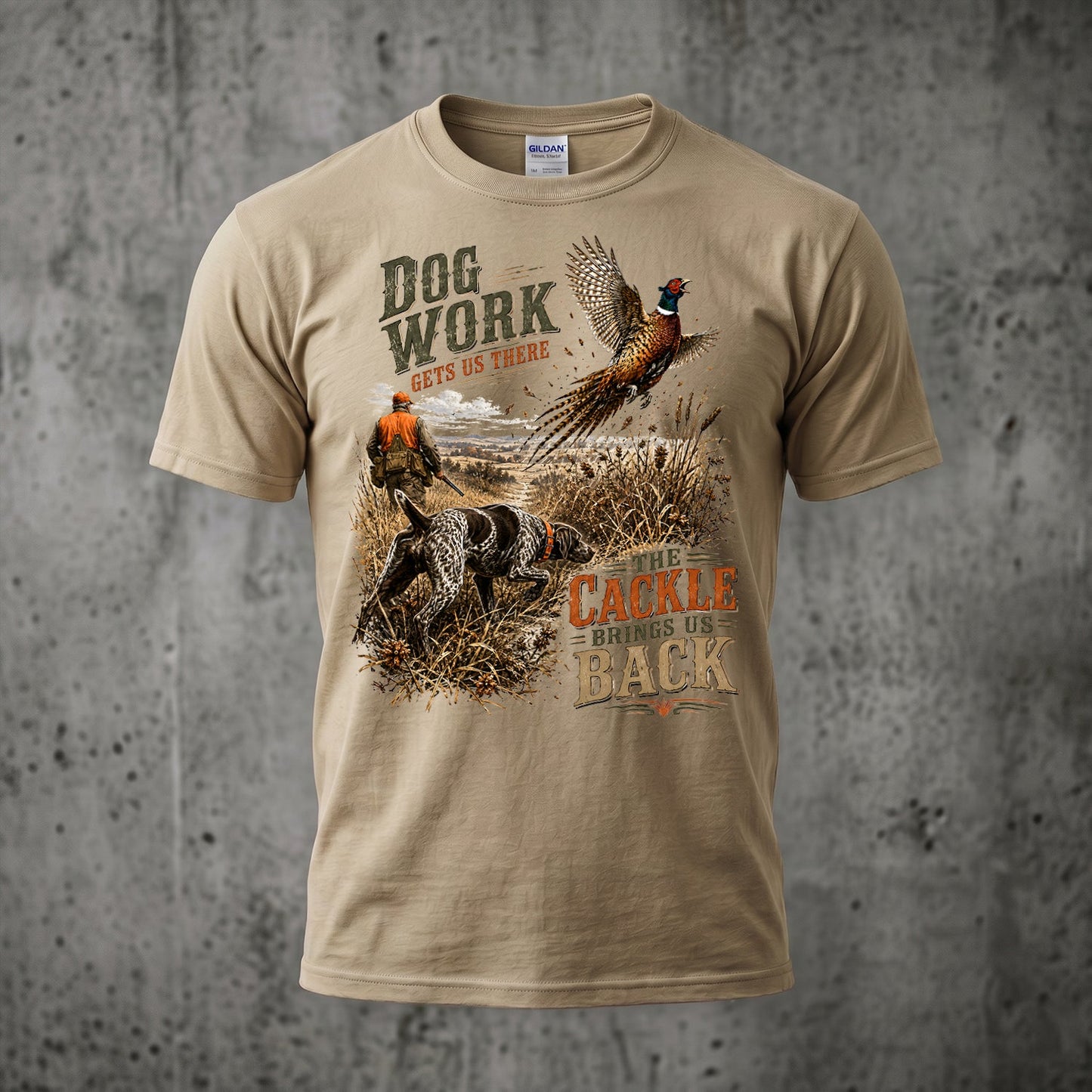 Upland Pheasant Hunting - Outdoor Cotton T-Shirt PHCT1035