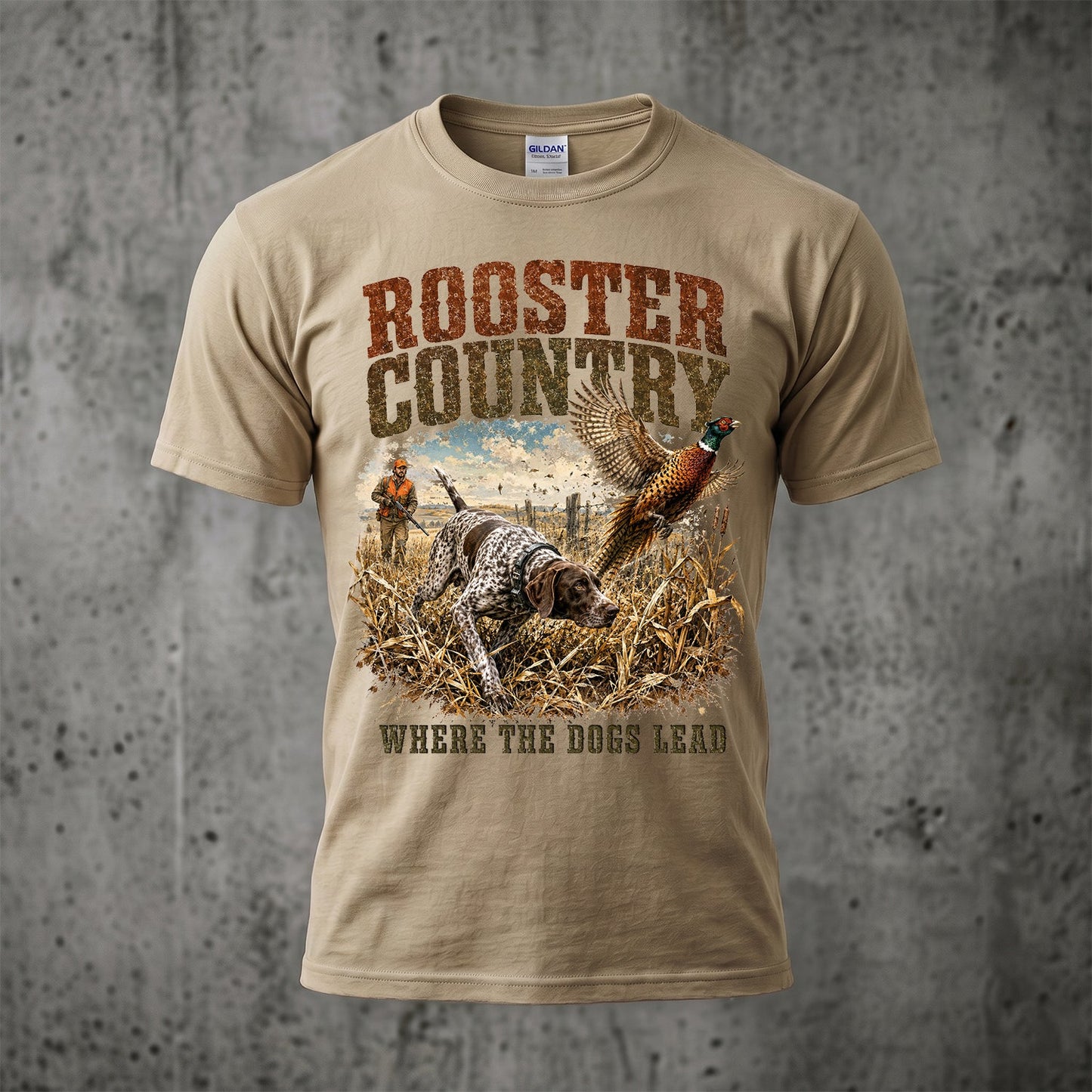 Upland Pheasant Hunting - Outdoor Cotton T-Shirt PHCT1016