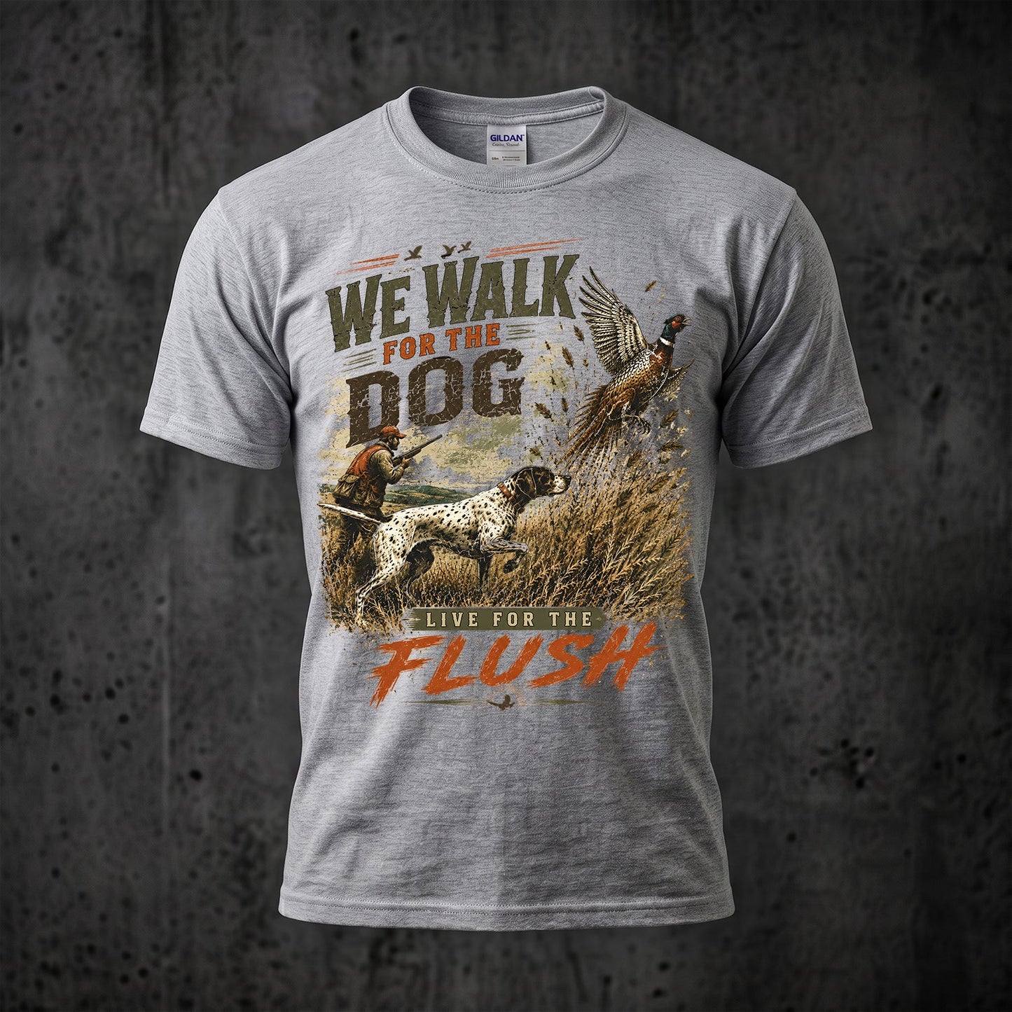 Upland Pheasant Hunting - Outdoor Cotton T-Shirt PHCT1009
