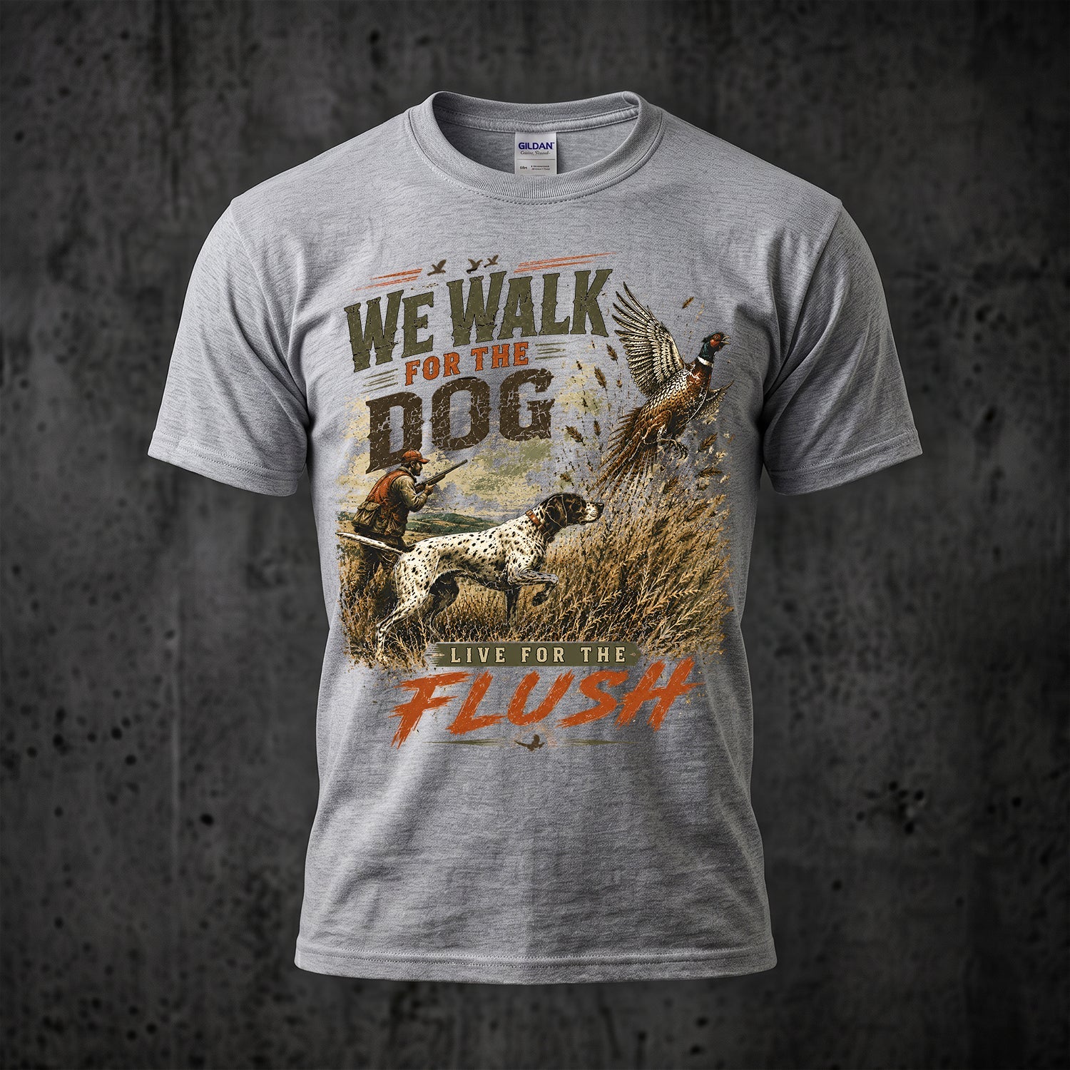 Upland Pheasant Hunting - Outdoor Cotton T-Shirt PHCT1009
