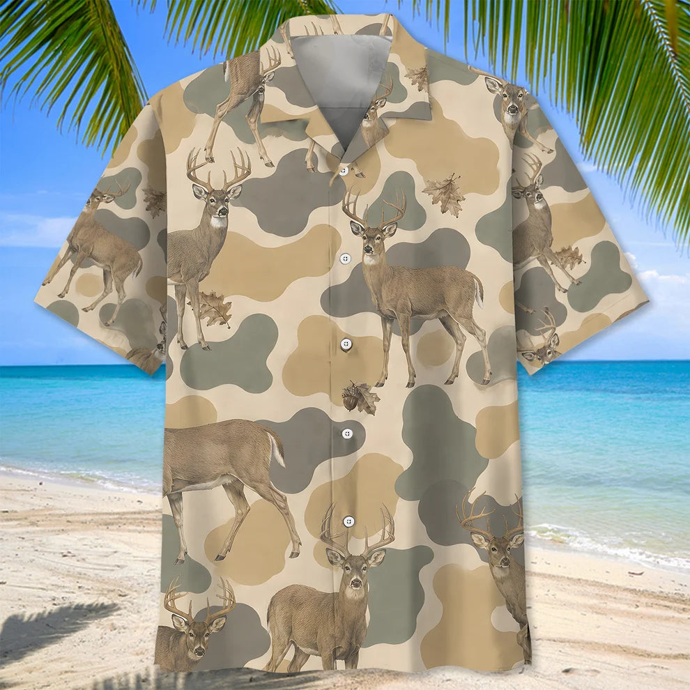 Deer Camouflage Hawaiian Shirt DVC2410