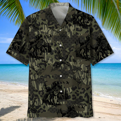 Camouflage Pheasant Hunting Hawaiian Shirt