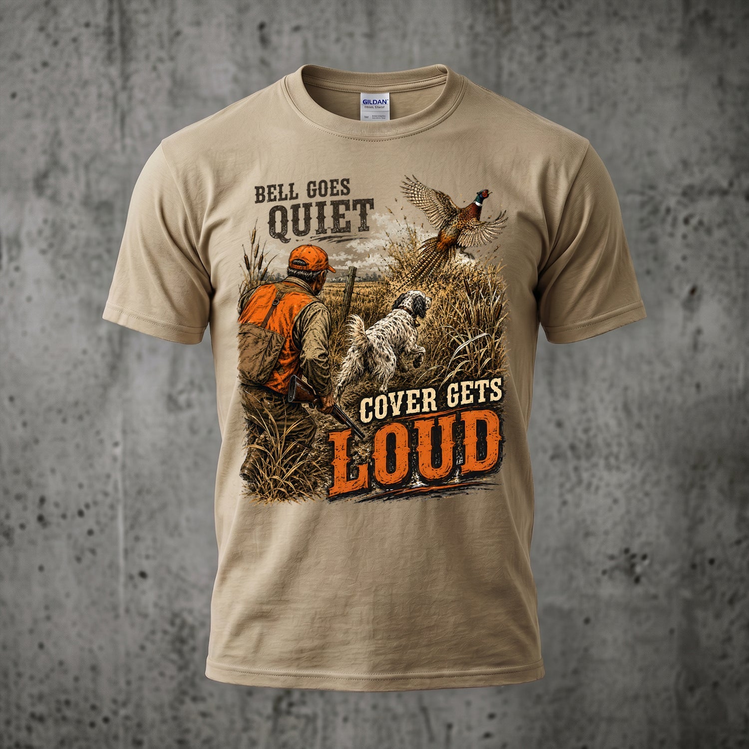 Upland Pheasant Hunting - Outdoor Cotton T-Shirt PHCT1036