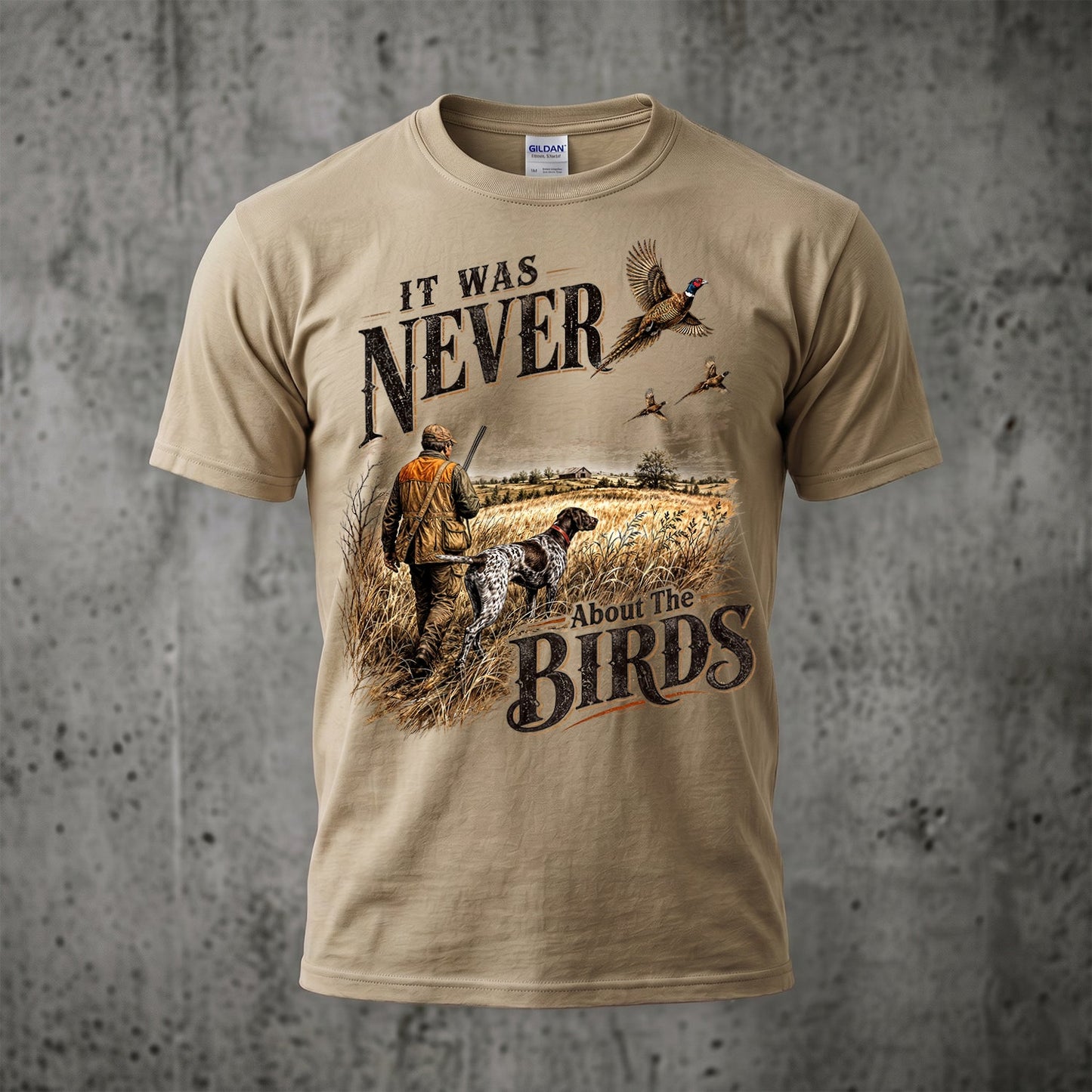 Upland Pheasant Hunting - Outdoor Cotton T-Shirt PHCT1032