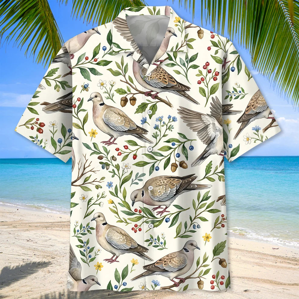 Wild Dove olive Hawaiian Shirt DVC0011
