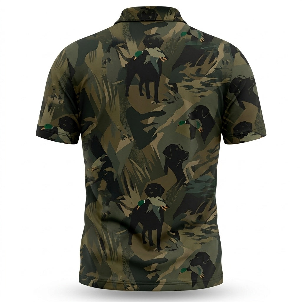 Mallard Duck Retriever Camouflage Polo Shirt