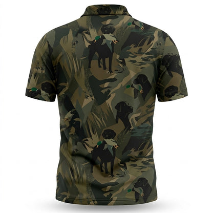 Mallard Duck Retriever Camouflage Polo Shirt