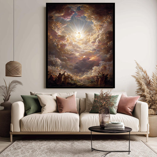 Heavenly Jesus Ascension Canvas Art Print