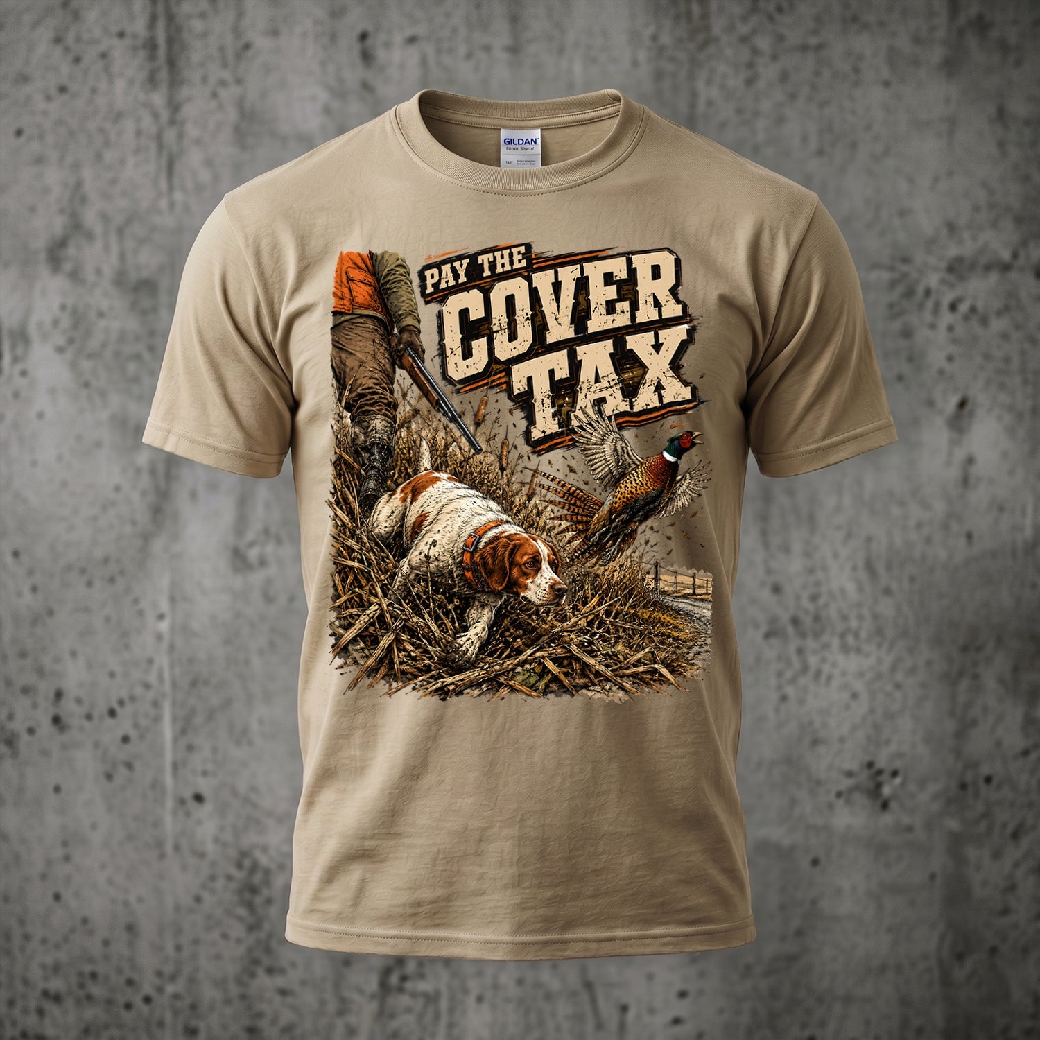Upland Pheasant Hunting - Outdoor Cotton T-Shirt PHCT1038