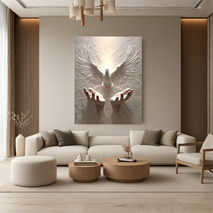 Holy Spirit Dove Canvas – Christian Wall Art & Faith Decor