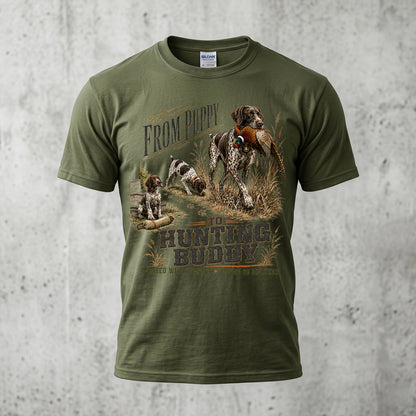 Upland Pheasant Hunting - Outdoor Cotton T-Shirt PHCT1047