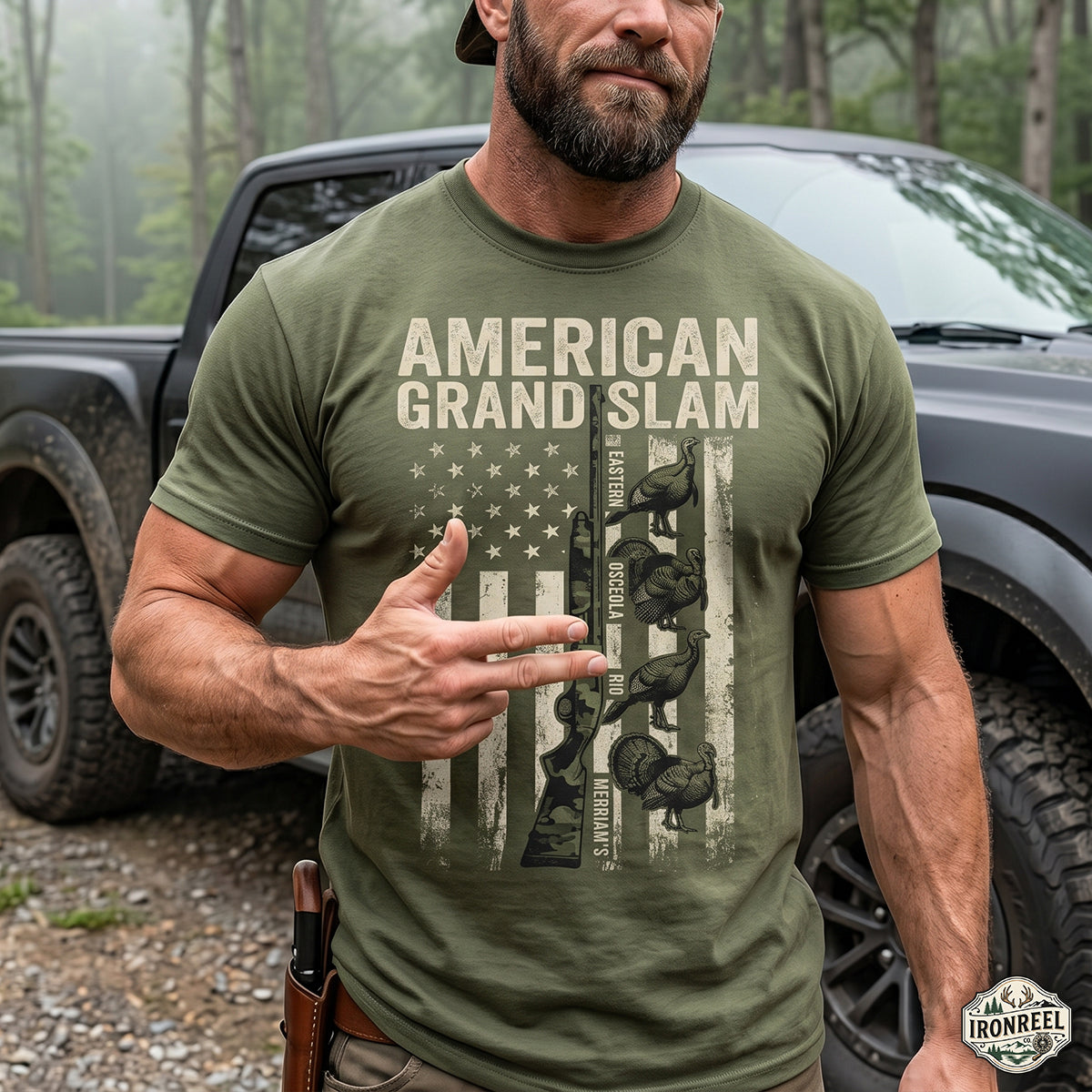 Turkey Hunting - Outdoor Cotton T-Shirt THCT1009