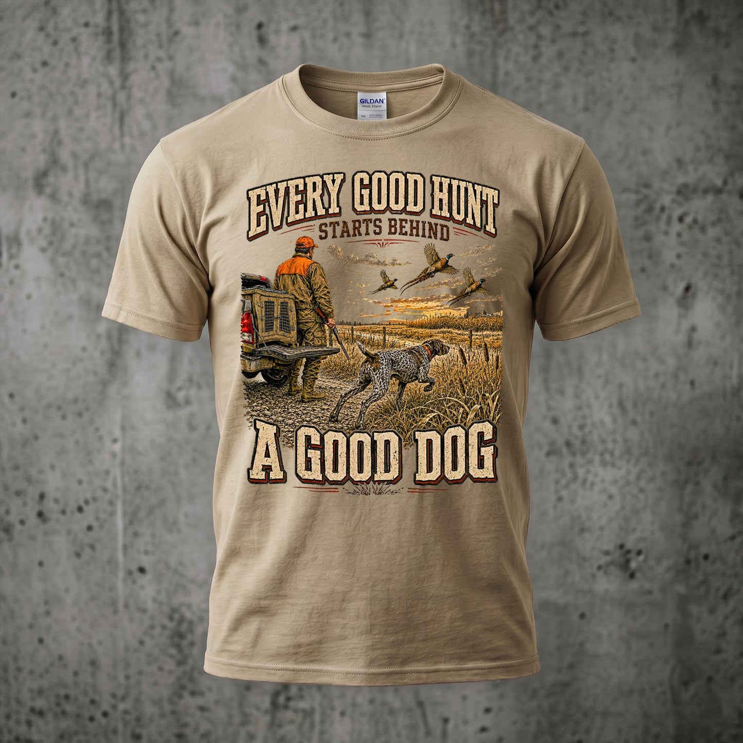Upland Pheasant Hunting - Outdoor Cotton T-Shirt PHCT1037