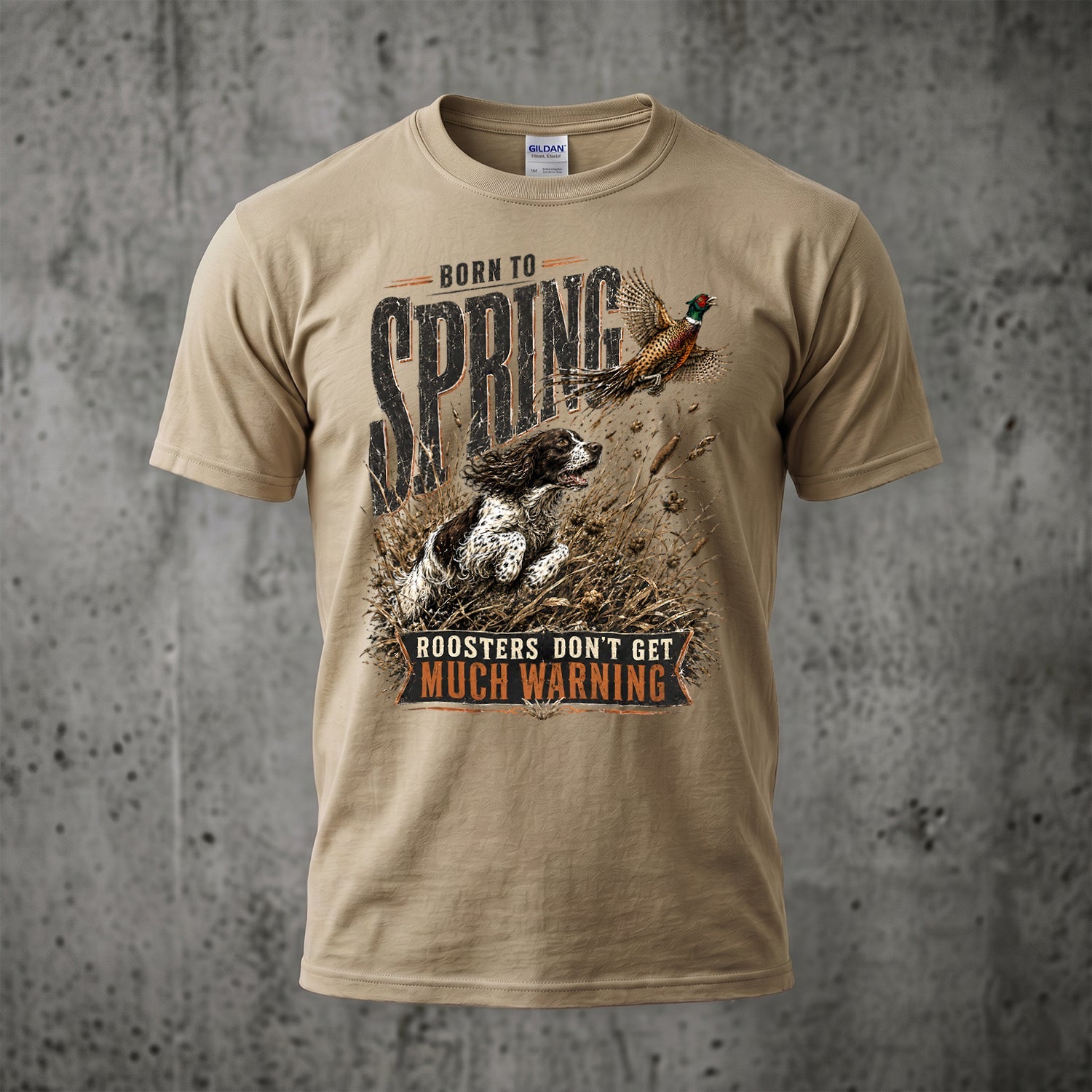 Upland Pheasant Hunting - Outdoor Cotton T-Shirt PHCT1052