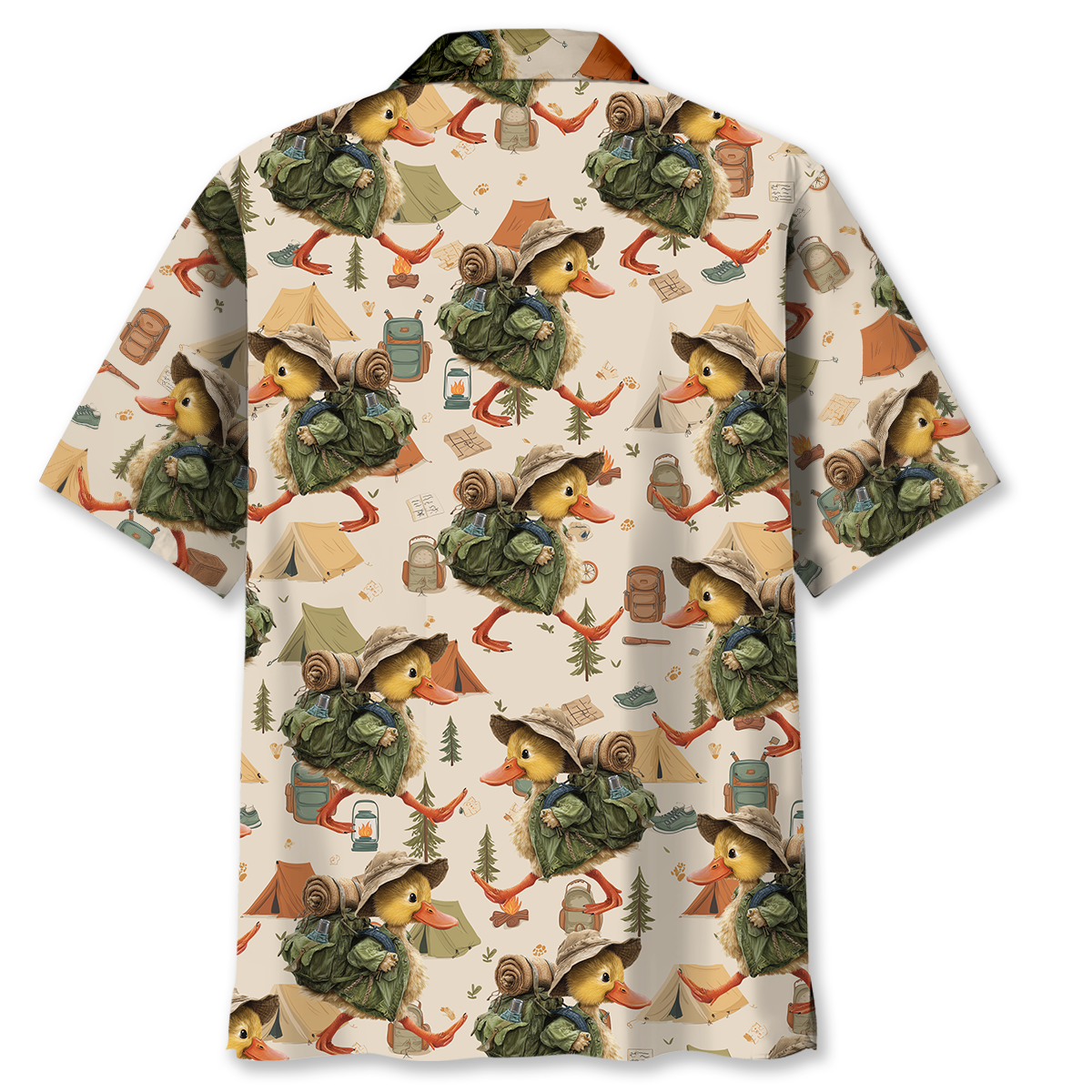 Funny Duck Go Camping Hawaiian Shirt