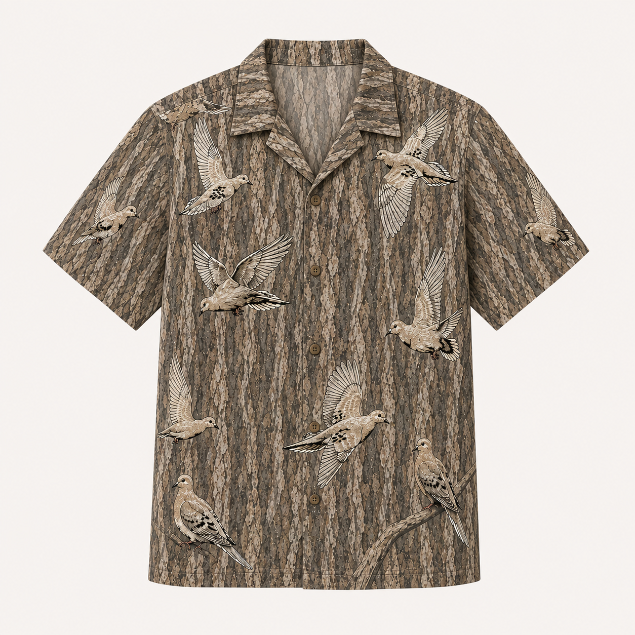 Bottomland Camo Dove Polo Shirt VCP1038