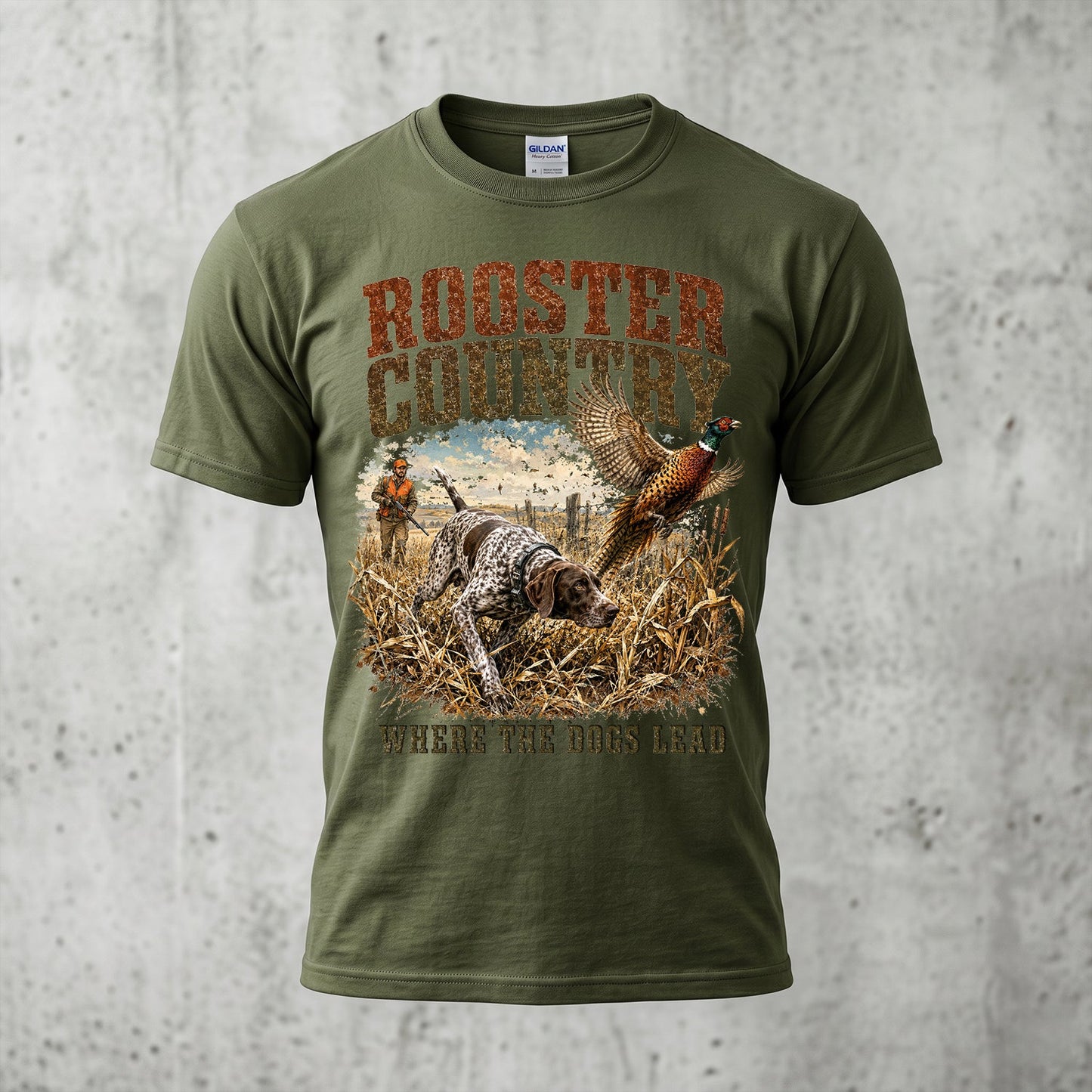 Upland Pheasant Hunting - Outdoor Cotton T-Shirt PHCT1016
