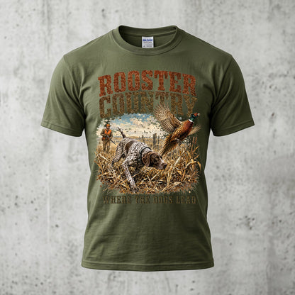 Upland Pheasant Hunting - Outdoor Cotton T-Shirt PHCT1016