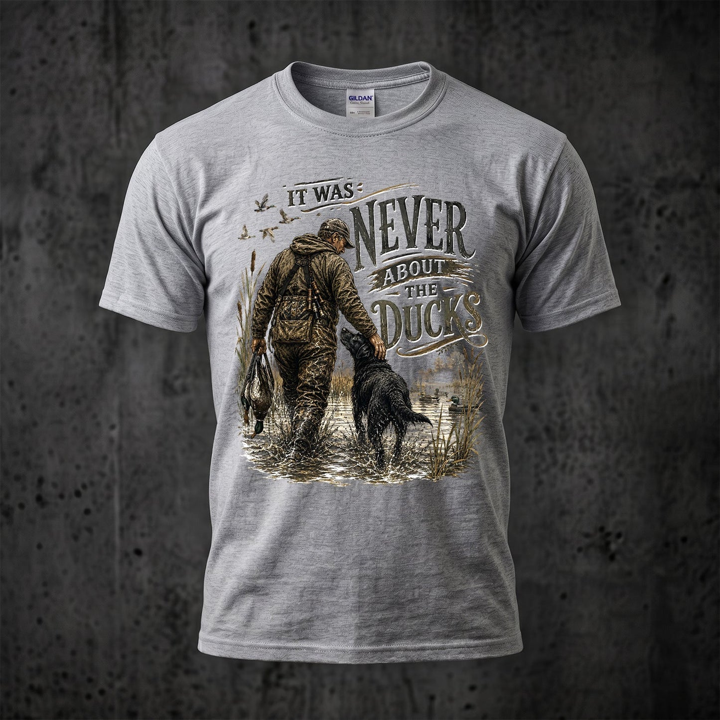 Duck Hunting - Outdoor Cotton T-Shirt DUCT1007