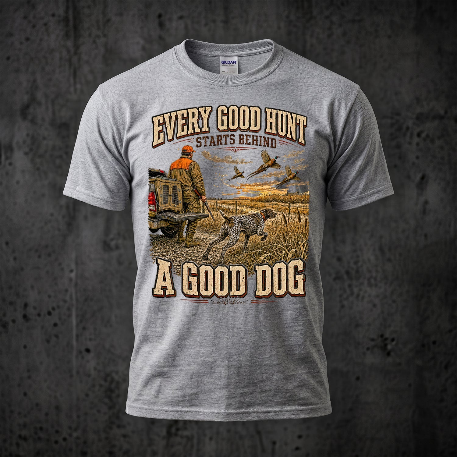 Upland Pheasant Hunting - Outdoor Cotton T-Shirt PHCT1037