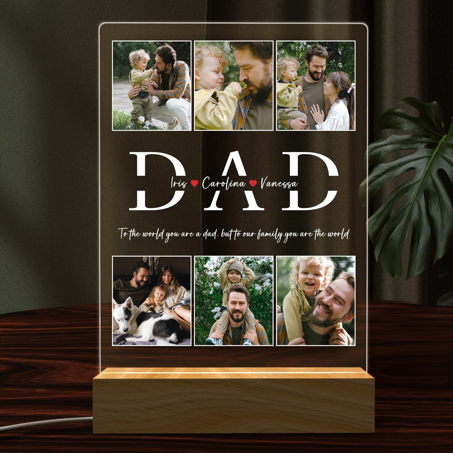 Customized Photo Night Lights Father's Day Gift