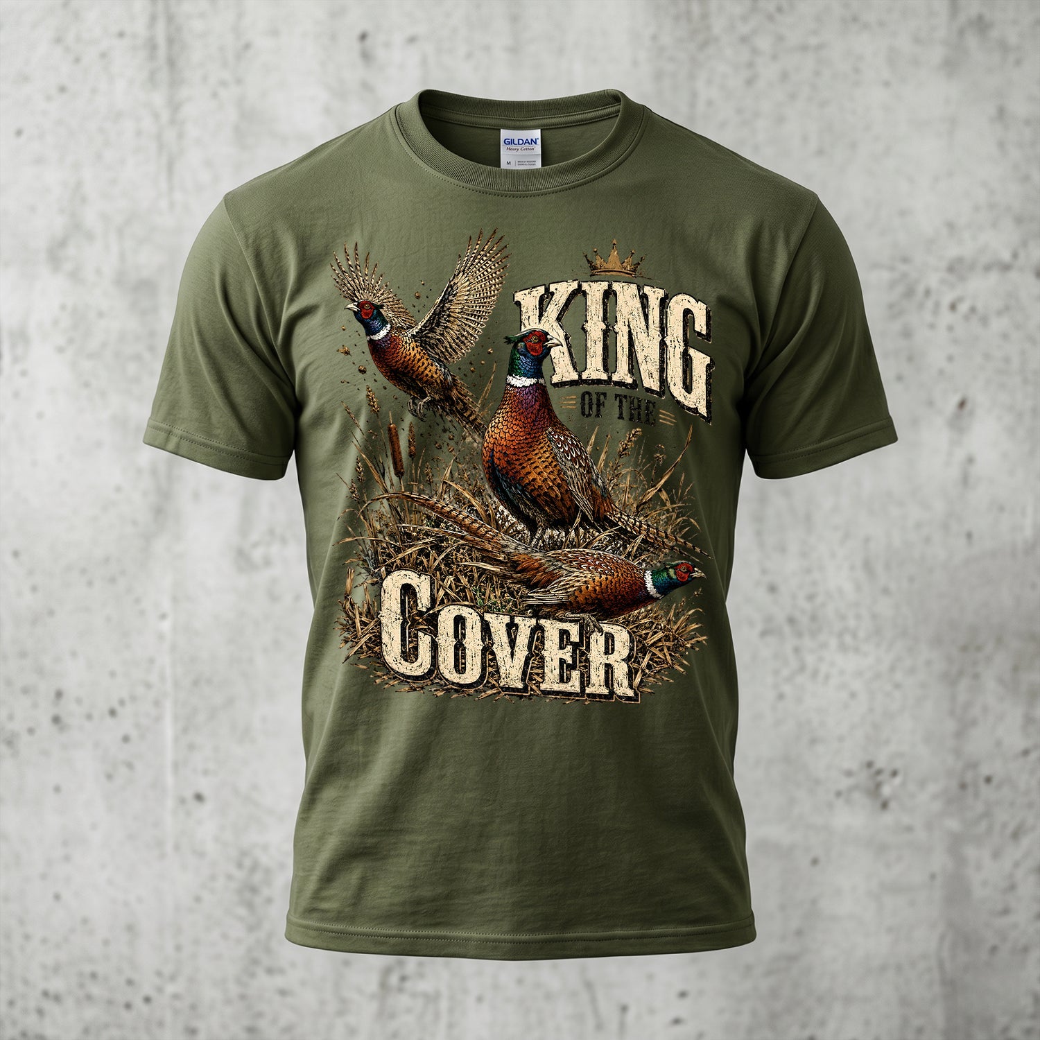Upland Pheasant Hunting - Outdoor Cotton T-Shirt PHCT1025