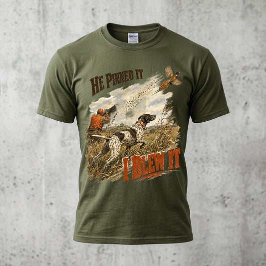 Upland Pheasant Hunting - Outdoor Cotton T-Shirt PHCT1014
