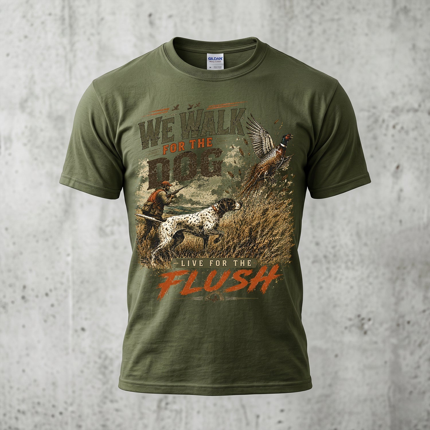 Upland Pheasant Hunting - Outdoor Cotton T-Shirt PHCT1009