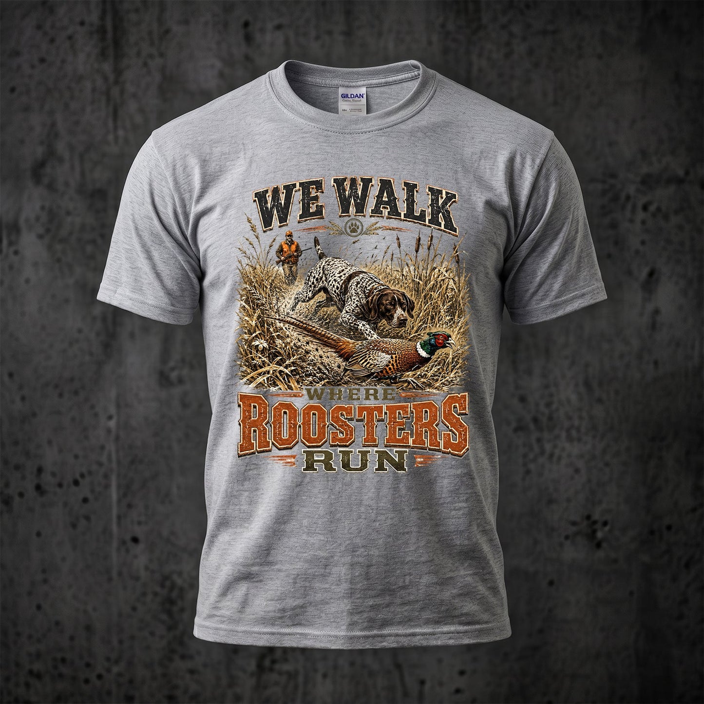 Upland Pheasant Hunting - Outdoor Cotton T-Shirt PHCT1029